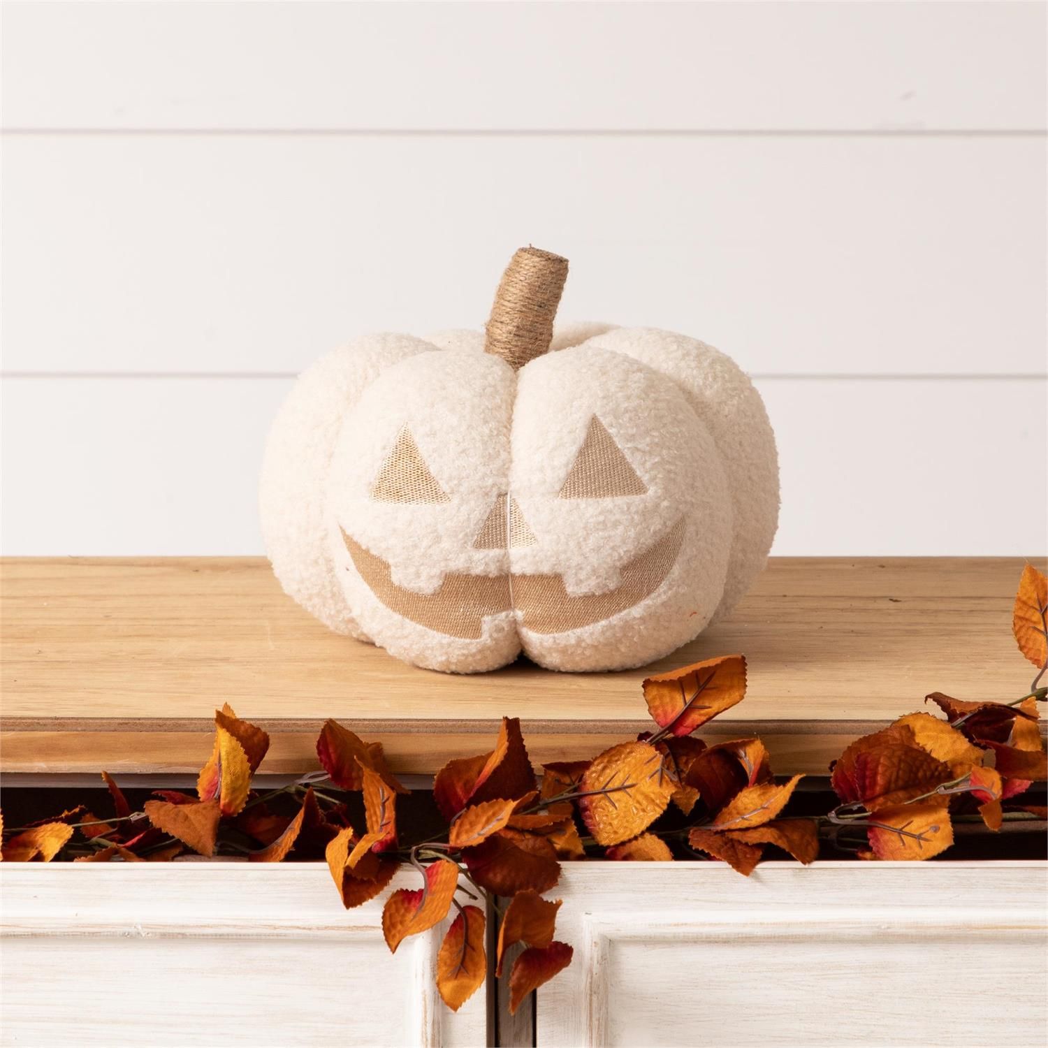 White Plush Jack O&#39; Lantern