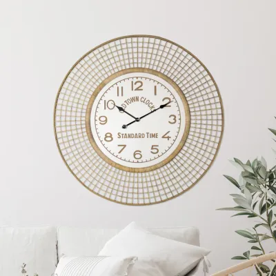 Wd. 40&quot; Bamboo Clock