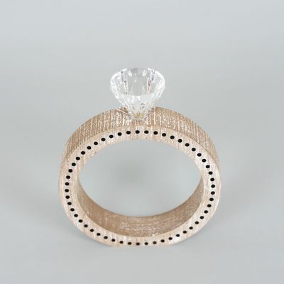 Wood Chunky Ring