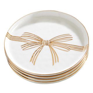 Gold Bow Trinket Tray