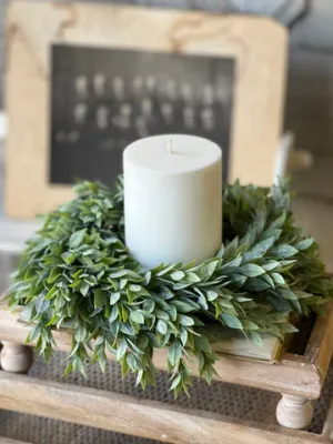 6.5 Rainwashed Candle Ring - Green