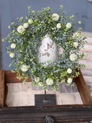 6&quot; Garden Bliss Candle Ring Cream