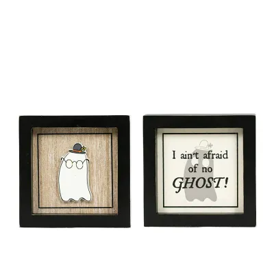 5x5x1.5 Rvs Wood GHOST/AFRAID