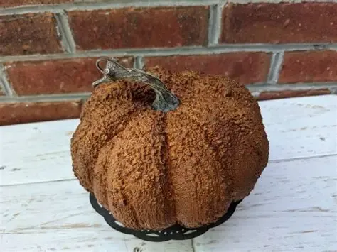 8&quot; White or Orange textured Hallows Pumpkin