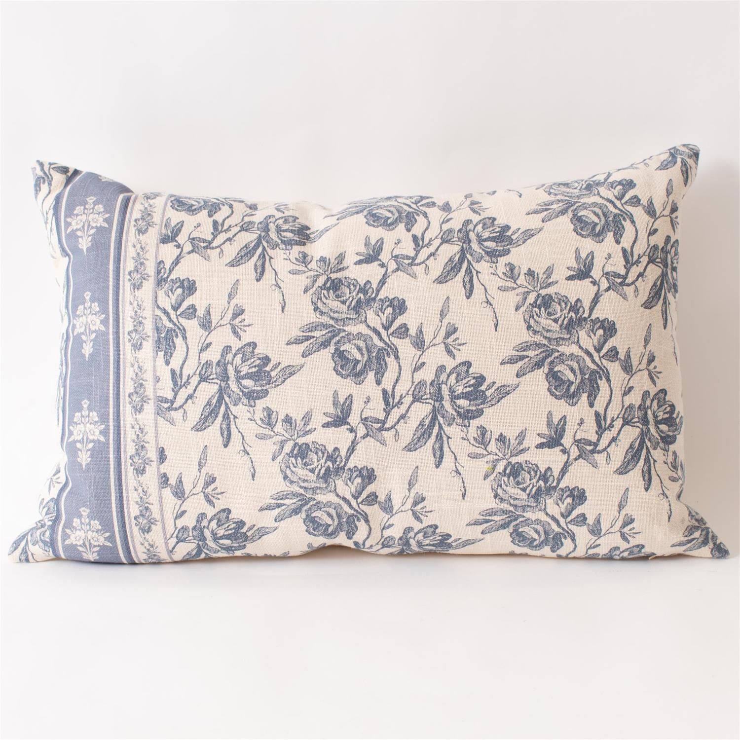 Lumbar Pillow - French Blue Floral