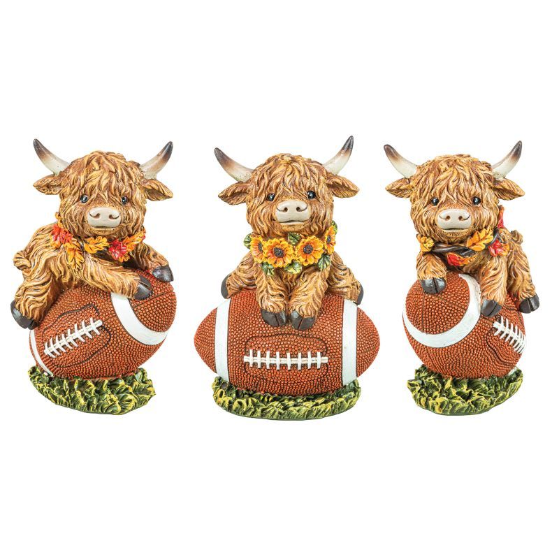 Football Mounted Hyland Cow