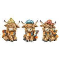 Autmun Highland Cow Tabletop (3 Assorted)