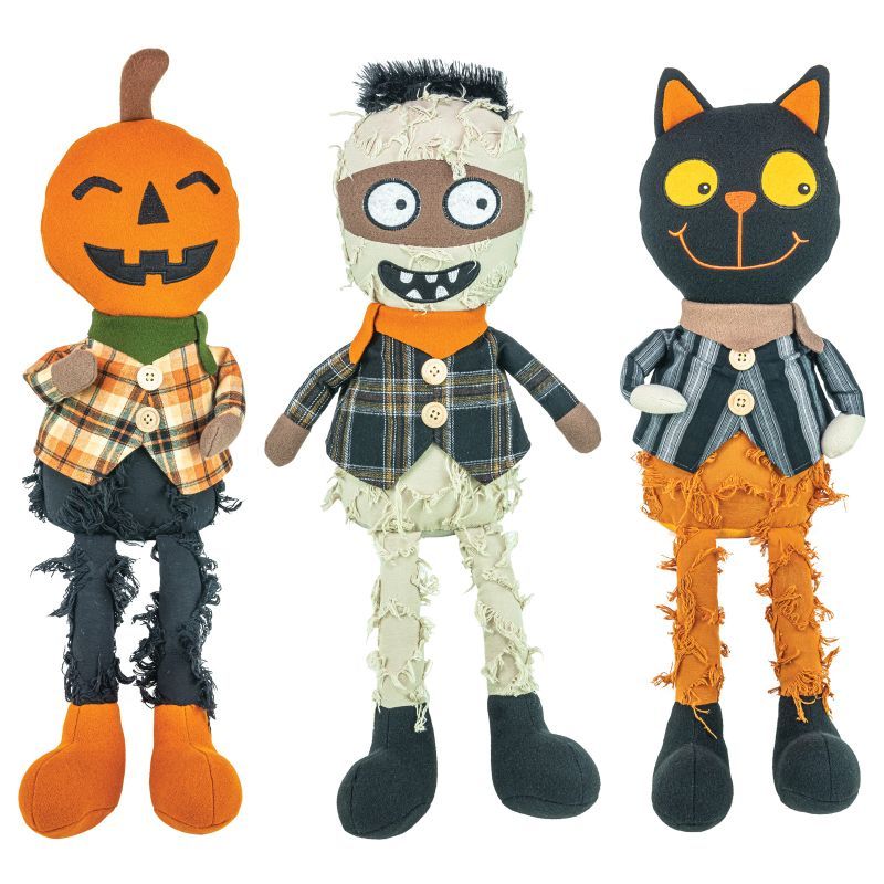 Wacky Halloween Friends Dangle Leg ORANGE PLD
