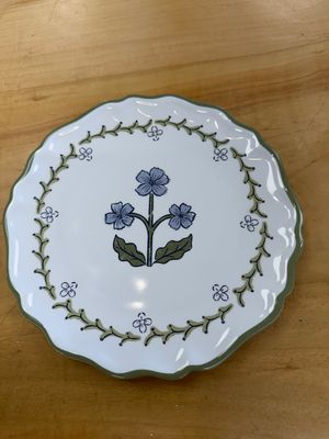 Vintage Floral Salad Plate