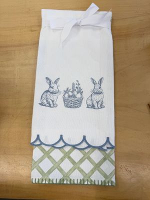 Bunny Trellis Hand Towels Set Of 2