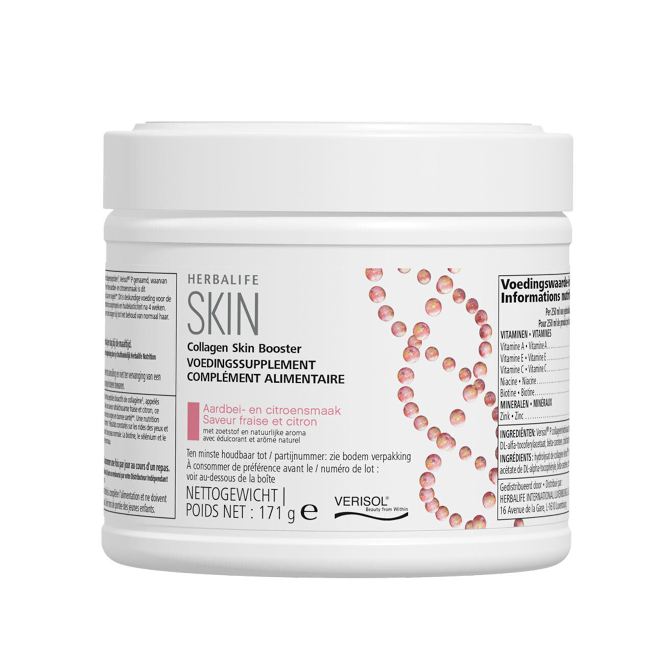 Collageen SKIN Booster Aardbei & Citroen 171g