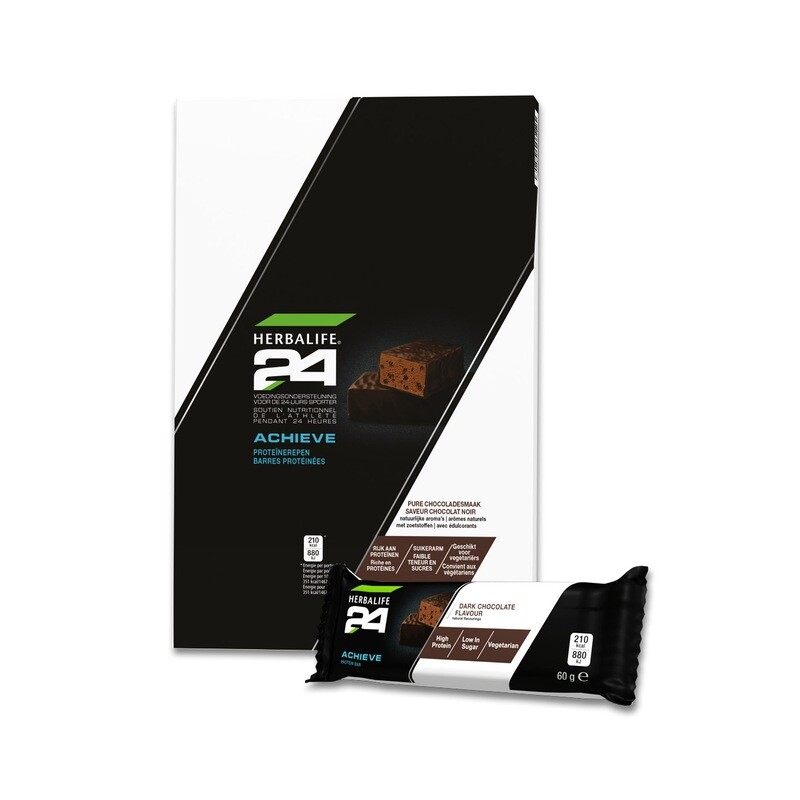 Herbalife24 Achieve Proteïnereep Pure Chocolade 6x60g