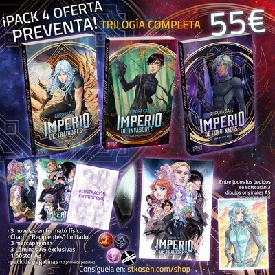 Imperio trilogía completa + charm (pack preventa)