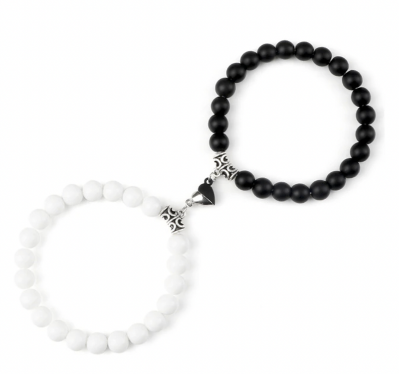 Natural Stone Magnetic Bracelets {Set of 2}