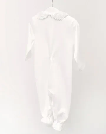 Pijama Bebe Crochet - Blanco