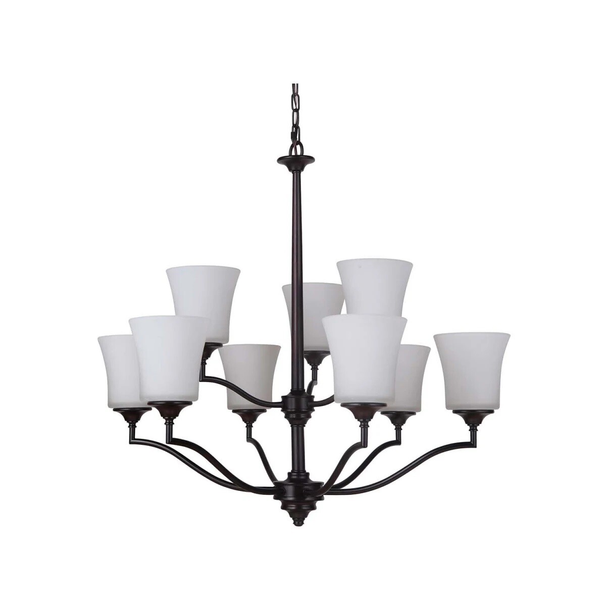 Helena 9-Light Oiled Bronze Transitional Chandelier