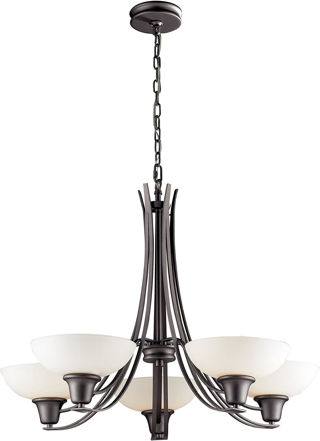 Franklin Creek 5-Light Chandelier Graphite