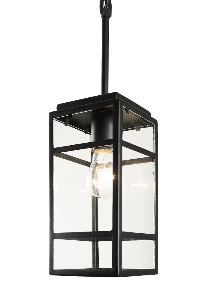 Wholigan - 1 Light Mini Pendant, Hand Forged Steel, Carbon finish