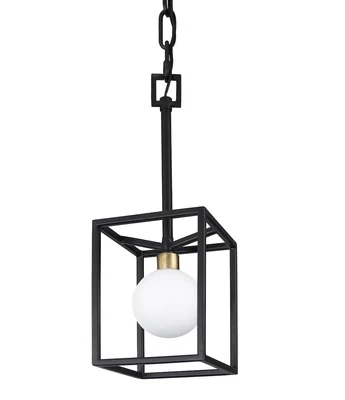 Plaza 1-Light Geometric Mini Pendant