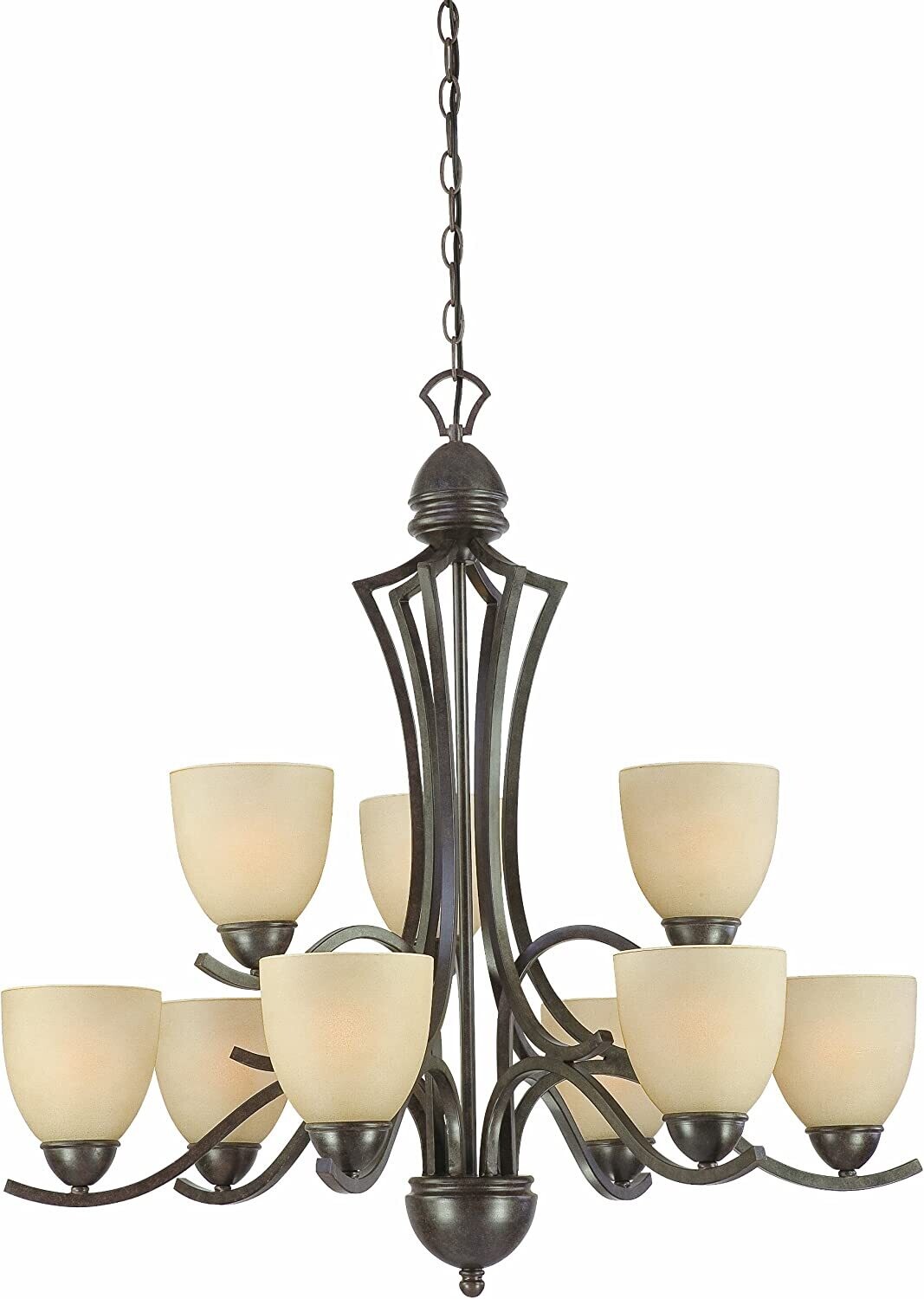 Triton 9-Light Chandelier Sable Bronze