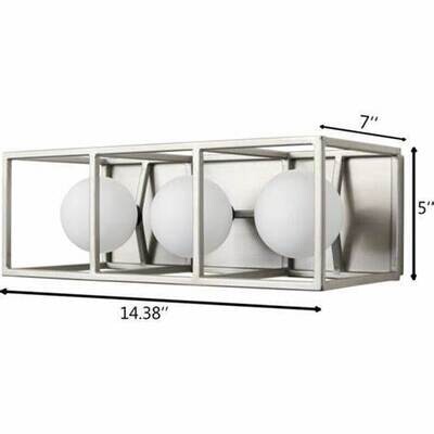 Plaza 3-Light Vanity Silverado/Carbon
