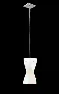 Glass 1-Light Pendant with Glass Twisted Opal
