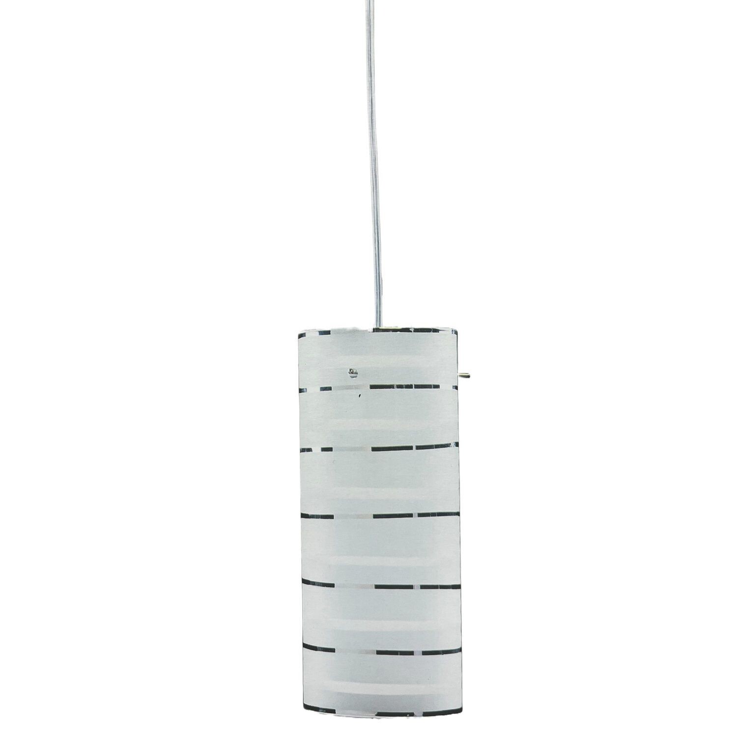White Hanging Lamp GLASS SHADE CHROME PLATING