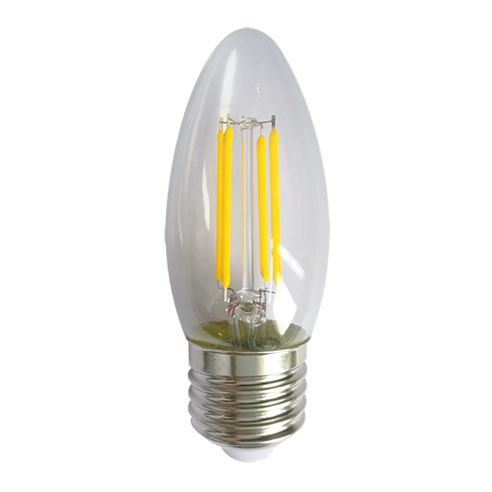 4W LED Bulb Torpedo E27 2700K Filament 120V