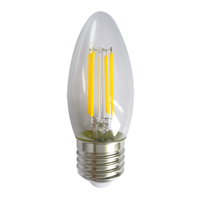 4W LED Bulb Torpedo E27 2700K Filament 120V