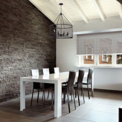 Modern Farmhouse Rustic 8-Light Pendant Iron Finish
