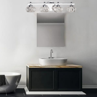 Basin 4-Light 22" Crystal Cut Glass Vanity LED