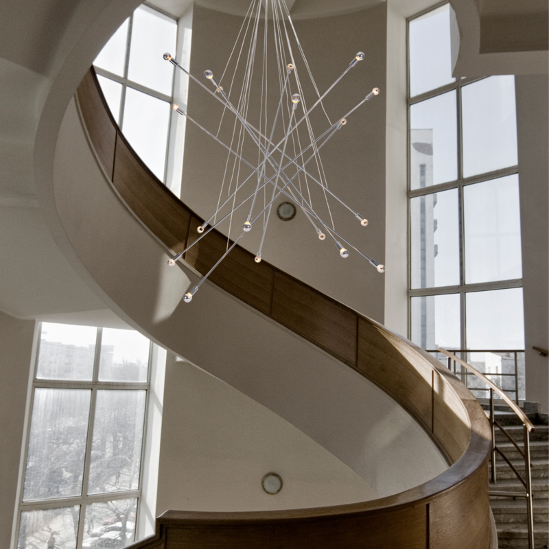 Belief  Extra Large 18-Light Contemporary Sputnik Chandelier Chrome
