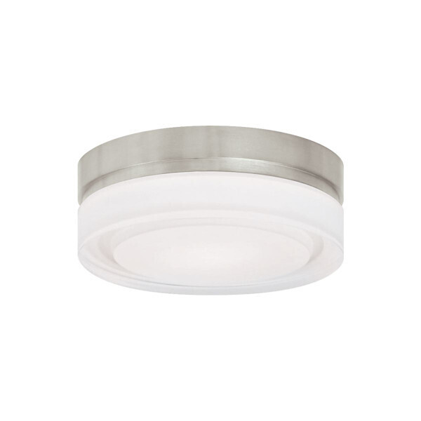 Cirque 1-Light Small Flush Mount Satin Nickel