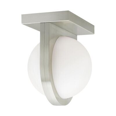 Capture LED Contemporary Wall Sconce/Flush Mount Ceiling Light Satin Nickel