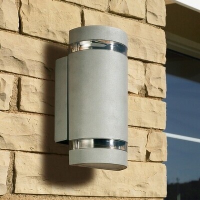 Selene Up &amp; Down Wall Fixture Aluminum Grey Finish