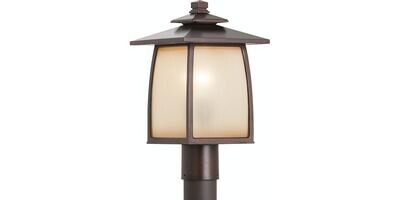 Wrighthouse 1-Light Outdoor Post Sorrel Brown
