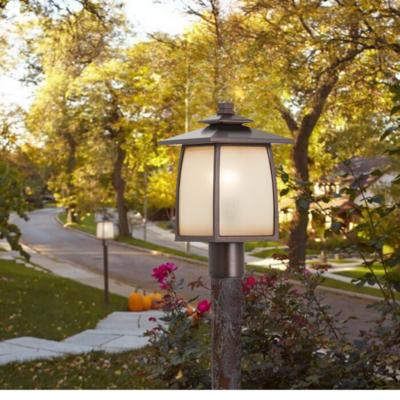 Wrighthouse 1-Light Outdoor Post Sorrel Brown