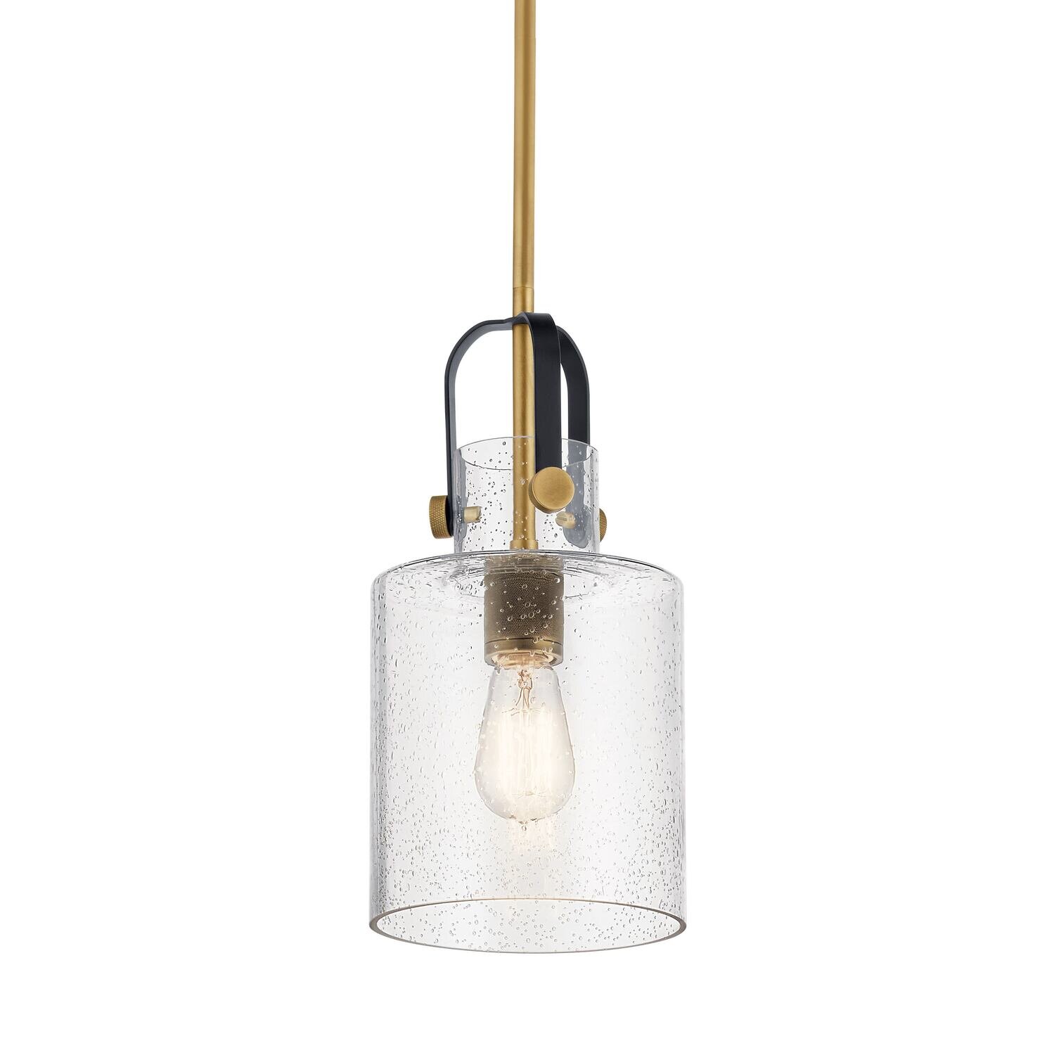 Kitner 1-Light Pendant Natural Brass