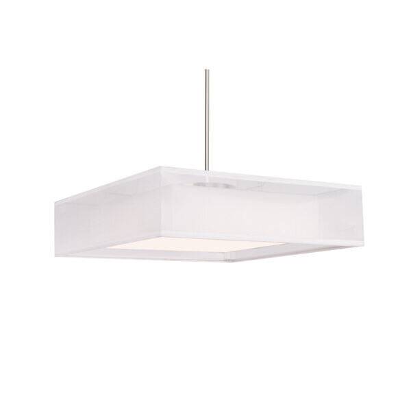 Modern Geometric Square Covina LED Pendant White