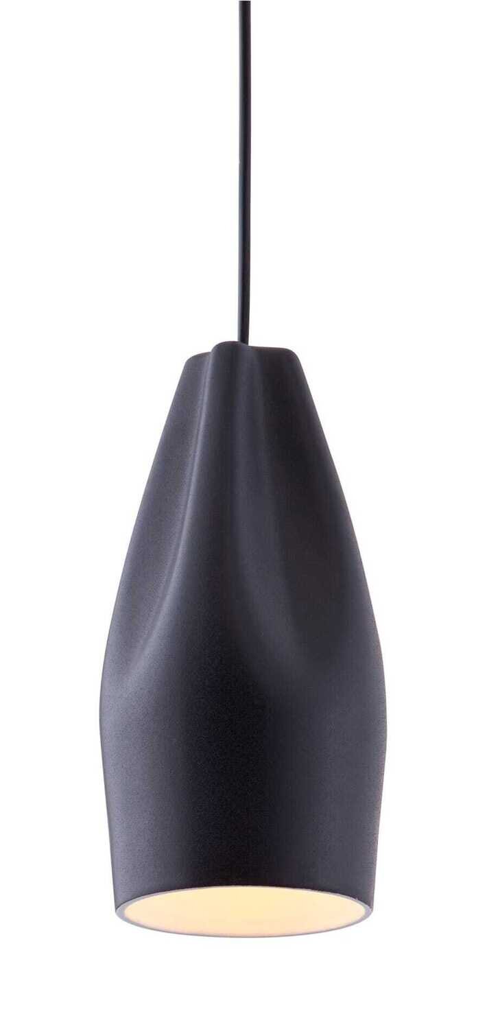 Subtropical Matte Black Contemporary Pendant 1X40W Blk