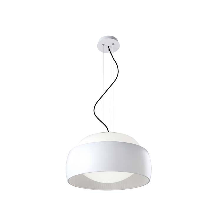 Contemporary Balloons 1 Light Ceiling Pendant White with Opal Glass Diffuser