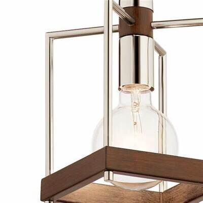 Modern Rustic Tanis Pendant Auburn Stained Finish