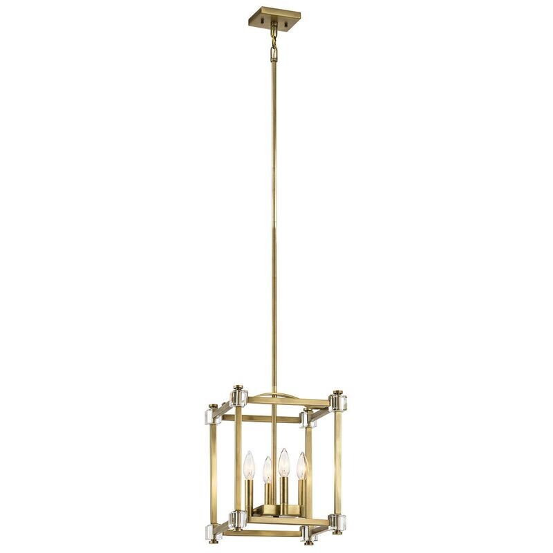 Cayden Pendant 4 Light Candle Style/Natural Bronze