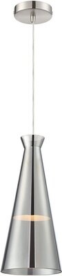 Cabello 1-Light Contemporary Elongated Pendant Chrome