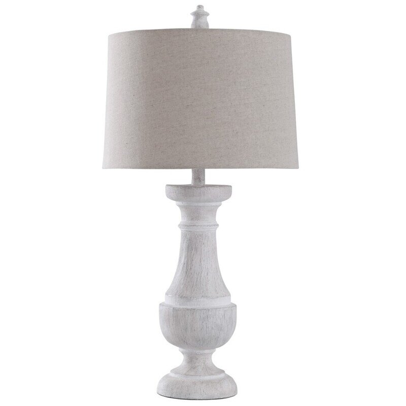 Bateau Bay Coastal Modern Table Lamp/White washed Finish