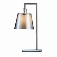 Prescott  Contemporary Table Lamp Brushed Silver/Smoked Mercury Glass