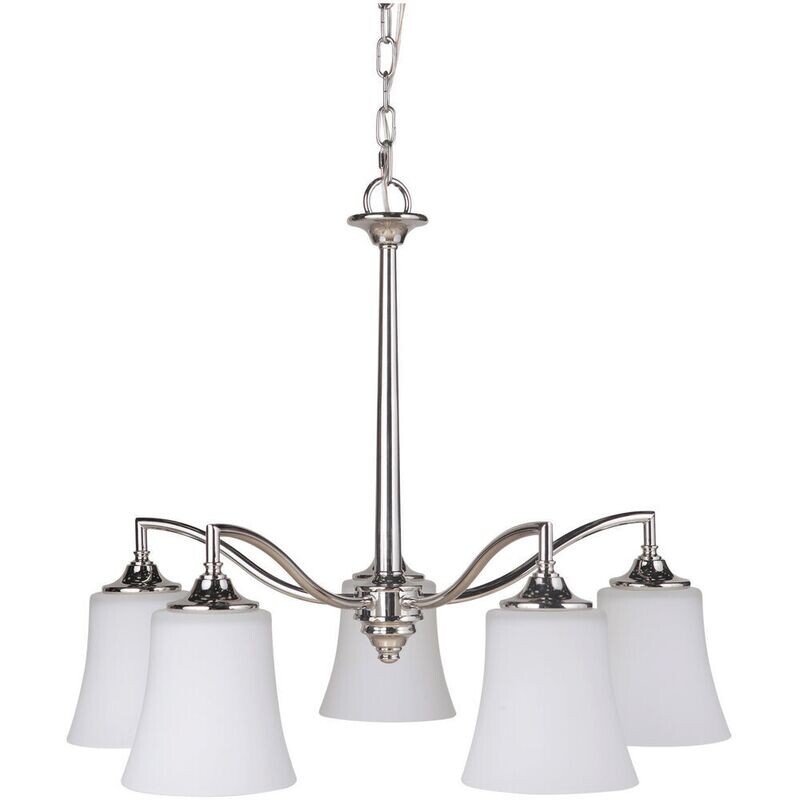 Helena 5-Light Chandelier in Polished Nickel