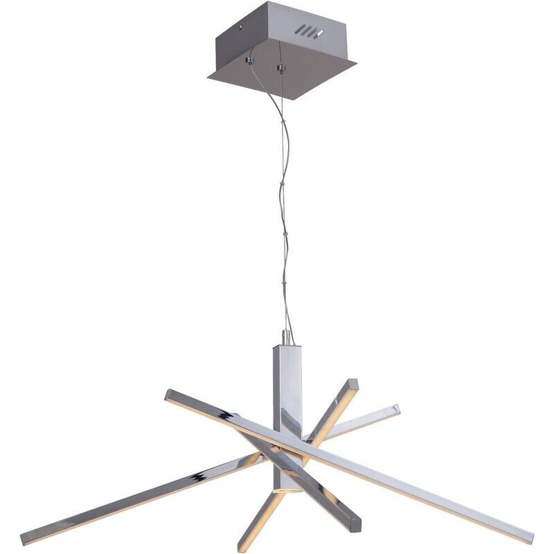 Pinnacle 5-Light LED Chandelier Chrome