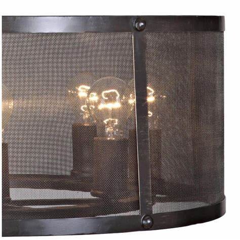 Black Smith Rustic R6-Light Pendant Matte Black