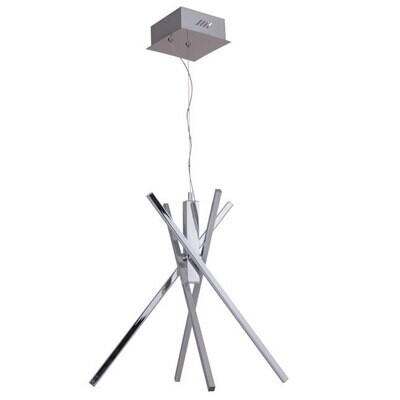 Pinnacle 5-Light LED Chandelier Chrome